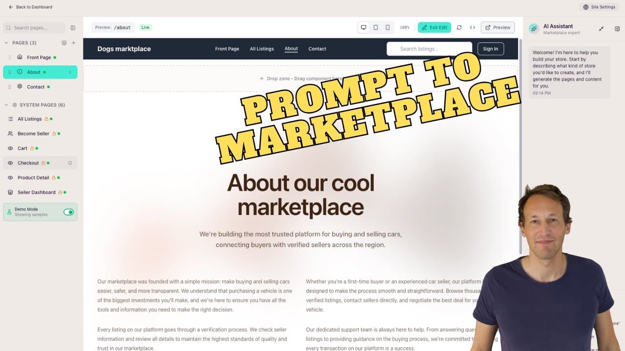 AI Marketplace Building - The New Way to Build Online Marketplaces